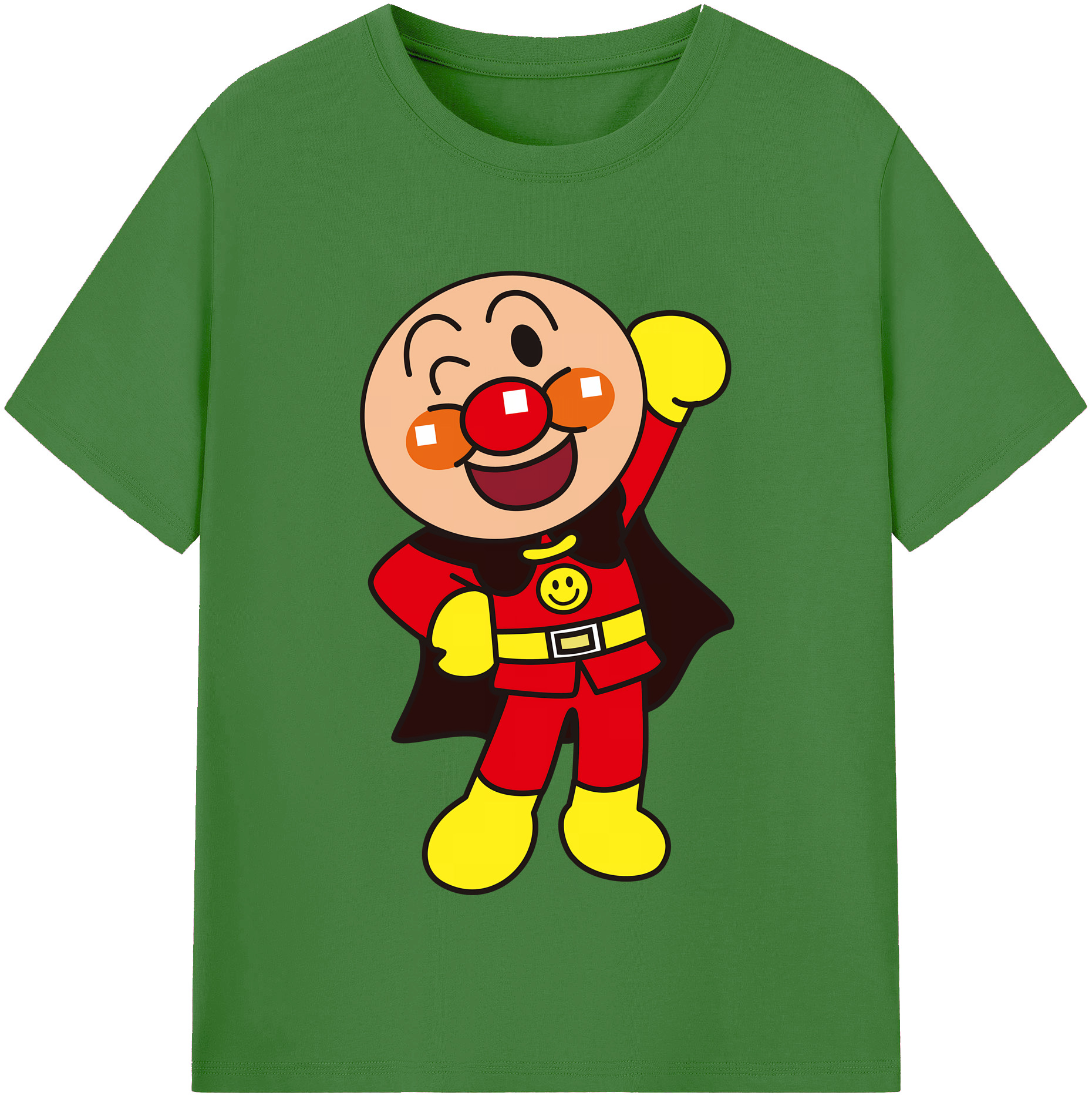 （画像用） アンパンマン Anpanman レディースカジュアルプリントTシャツ（綿100％）